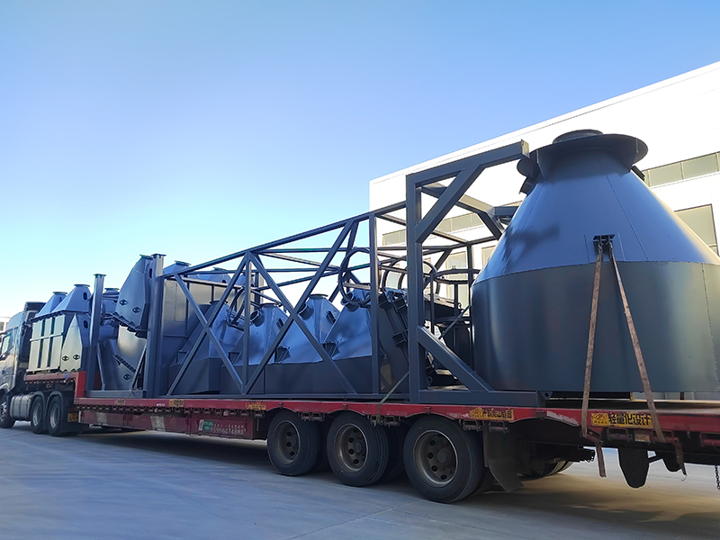 发往广东东莞市砂粉生产线自制件第一车