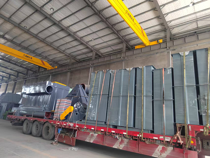 发往新疆第一车PPC32—6除尘器、NE5016.4m提升机